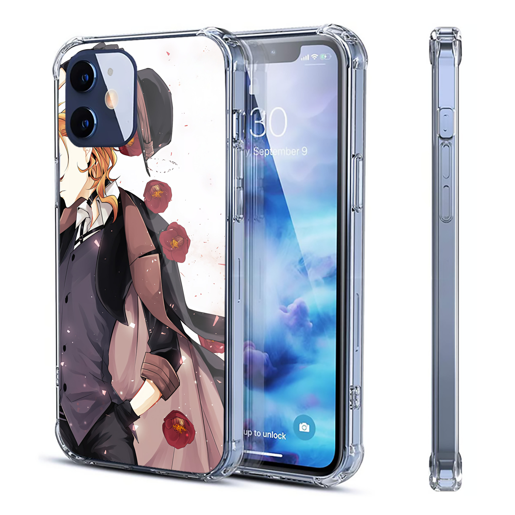 （画像用） 文豪ストレイドッグス Bungo Stray Dogs 【iPhone 12シリーズ対応】透明スマホケース（クリアソフトケース）